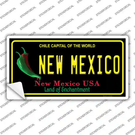 New Mexico Black State Novelty Sticker Decal