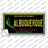 Albuquerque New Mexico Black State Novelty Sticker Decal