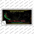 New Mexico Black Blank Rusty State Novelty Sticker Decal