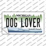 Michigan Dog Lover Novelty Sticker Decal