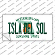 Isla Del Sol Florida Novelty Sticker Decal