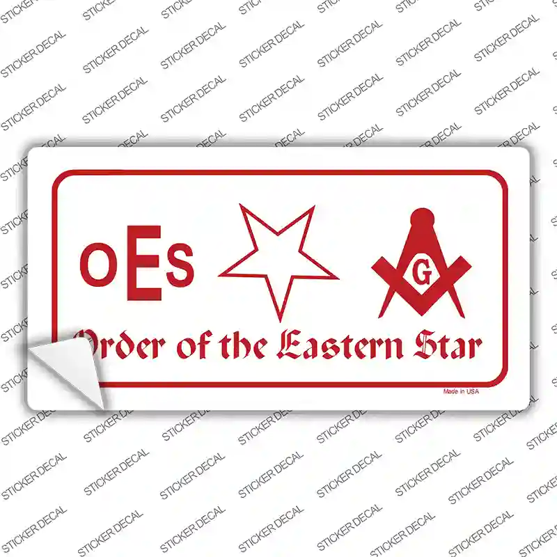 Order Of The Eastern Star Novelty Sticker Decal