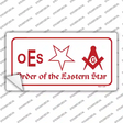 Order Of The Eastern Star Novelty Sticker Decal