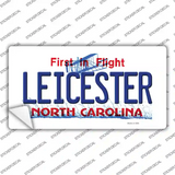Leicester North Carolina State Novelty Sticker Decal