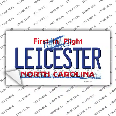 Leicester North Carolina State Novelty Sticker Decal