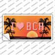 I Love Beach Novelty Sticker Decal