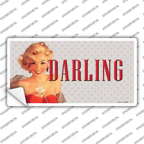 Darling Vine Pinup Novelty Sticker Decal