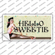 Hello Sweetie Vine Pinup Novelty Sticker Decal