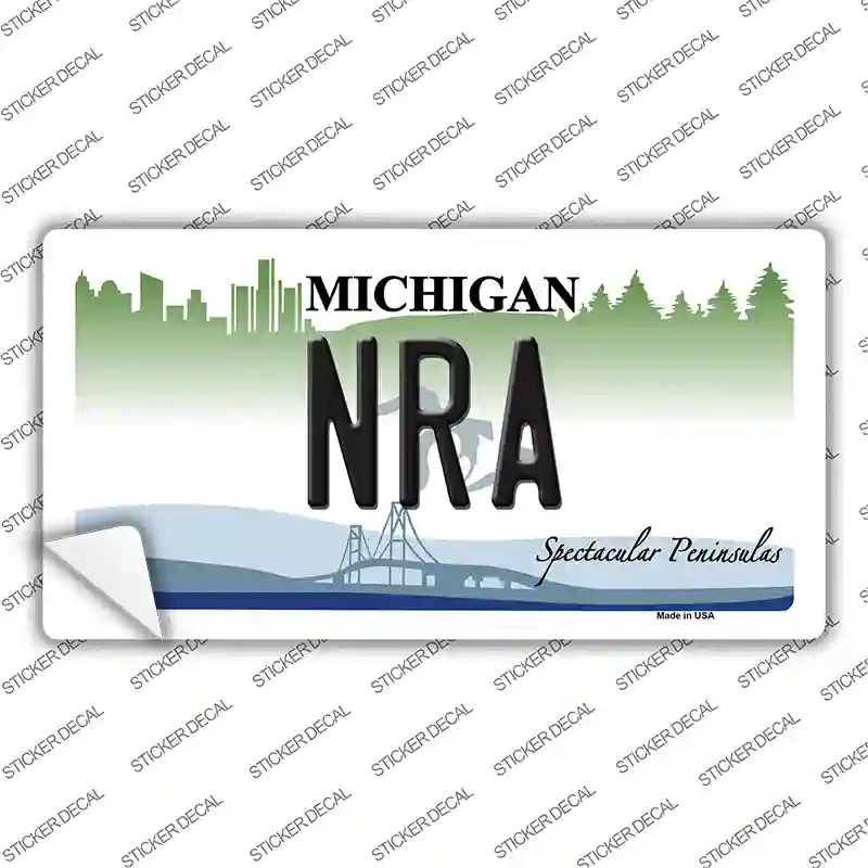 NRA Michigan Novelty Sticker Decal