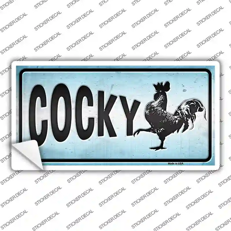 Cocky Chicken Novelty Sticker Decal