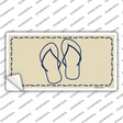 Flip Flops Novelty Sticker Decal