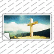 Lone Cross in the Sky Novelty Sticker Decal