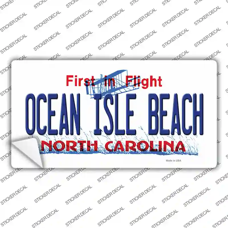 Ocean Isle Beach North Carolina Novelty Sticker Decal