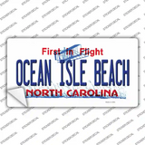 Ocean Isle Beach North Carolina Novelty Sticker Decal