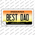 Best Dad Indiana Novelty Sticker Decal