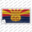 Route 66 Arizona Flag Novelty Sticker Decal