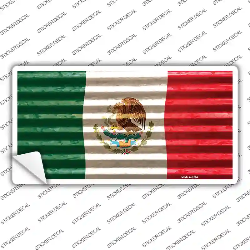 Mexico Flag Novelty Sticker Decal