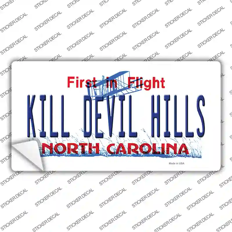 Kill Devil Hills North Carolina Novelty Sticker Decal
