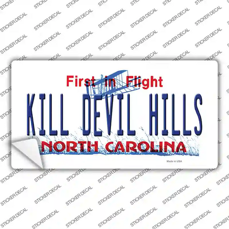 Kill Devil Hills North Carolina Novelty Sticker Decal