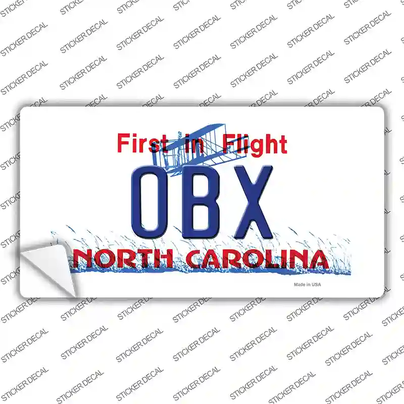 OBX North Carolina Novelty Sticker Decal