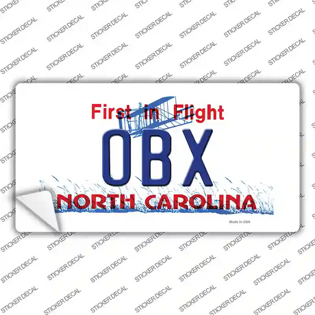 OBX North Carolina Novelty Sticker Decal