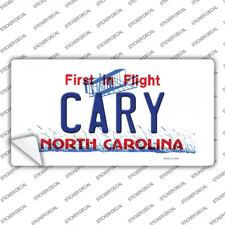 Cary North Carolina Novelty Sticker Decal