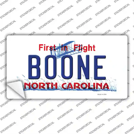 Boone North Carolina Novelty Sticker Decal