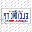 Pitt Comm College North Carolina Novelty Sticker Decal