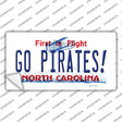 Go Pirates North Carolina Novelty Sticker Decal