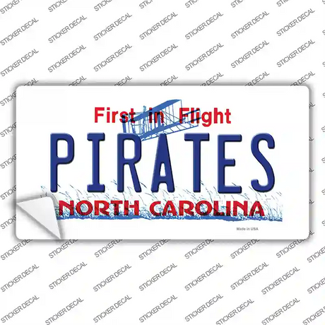 Pirates North Carolina Novelty Sticker Decal