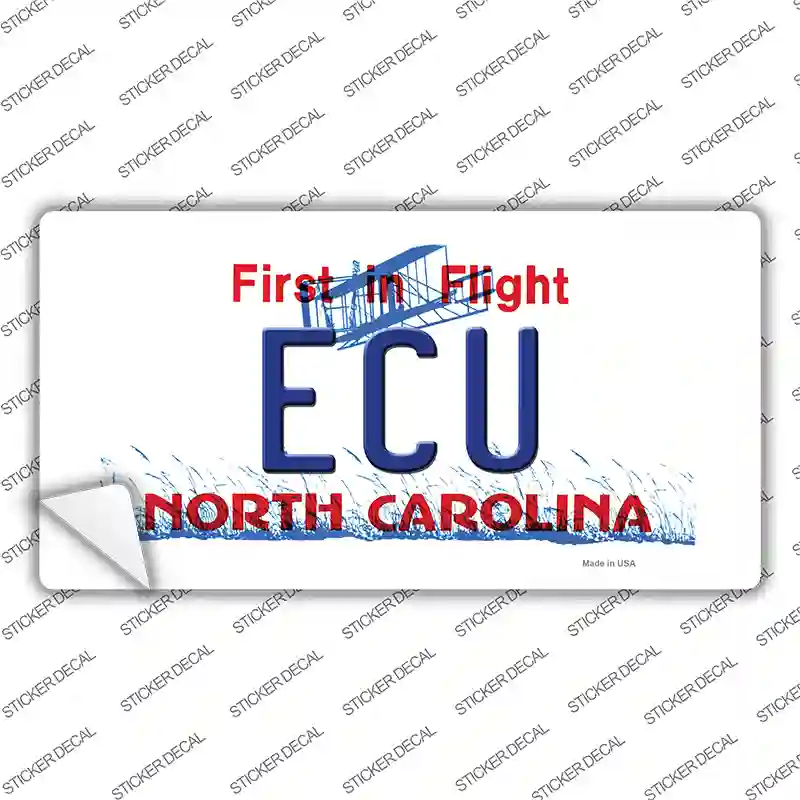ECU North Carolina Novelty Sticker Decal