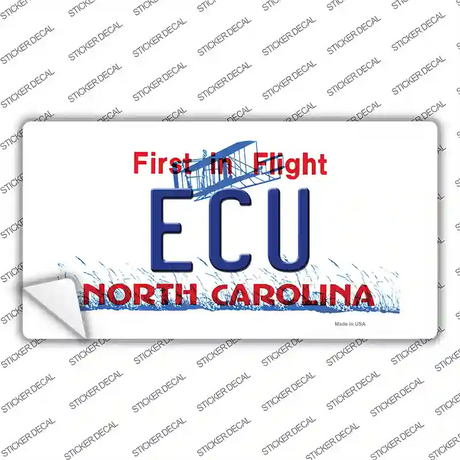ECU North Carolina Novelty Sticker Decal