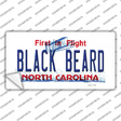 Black Beard North Carolina Novelty Sticker Decal