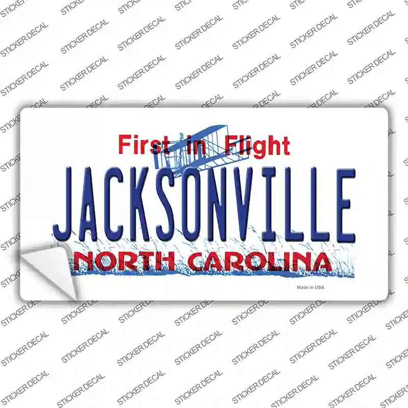 Jacksonville North Carolina Novelty Sticker Decal