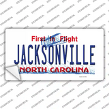 Jacksonville North Carolina Novelty Sticker Decal