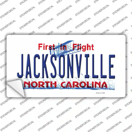 Jacksonville North Carolina Novelty Sticker Decal