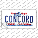 Concord North Carolina Novelty Sticker Decal