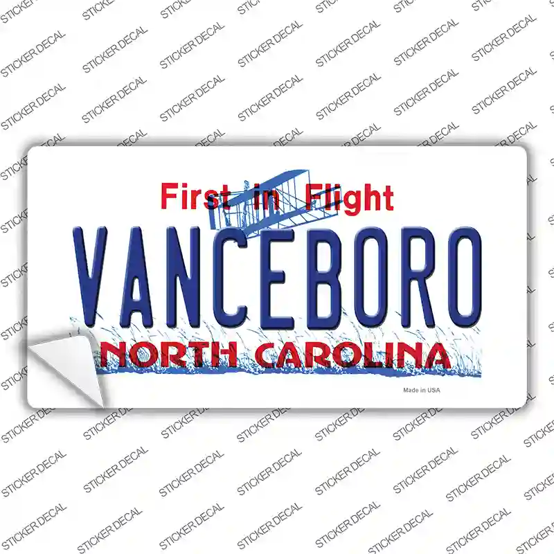 Vanceboro North Carolina Novelty Sticker Decal