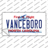 Vanceboro North Carolina Novelty Sticker Decal
