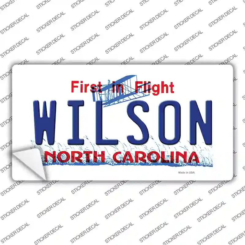 Wilson North Carolina Novelty Sticker Decal