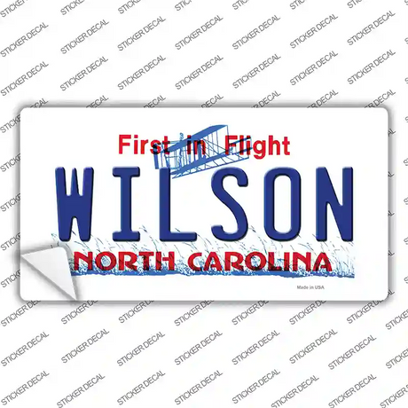 Wilson North Carolina Novelty Sticker Decal