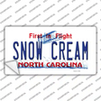 Snow Cream North Carolina Novelty Sticker Decal