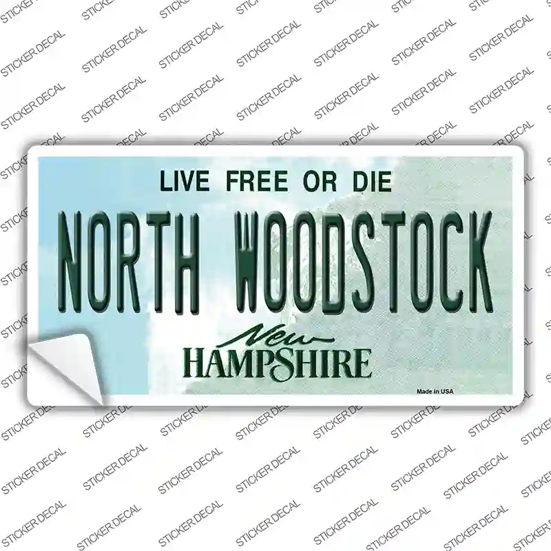 North Woodstock New Hampshire Novelty Sticker Decal