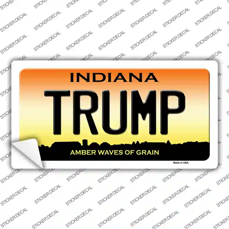 Trump Indiana Novelty Sticker Decal