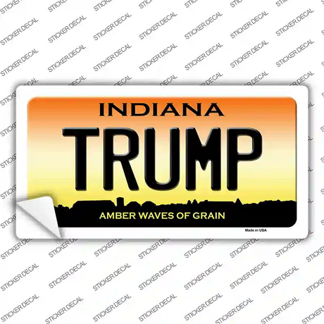 Trump Indiana Novelty Sticker Decal
