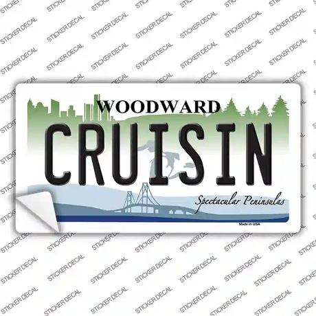Cruisin Woodward Michigan Novelty Sticker Decal