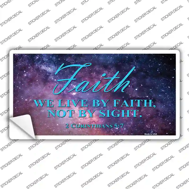 Live By Faith Novelty Sticker Decal