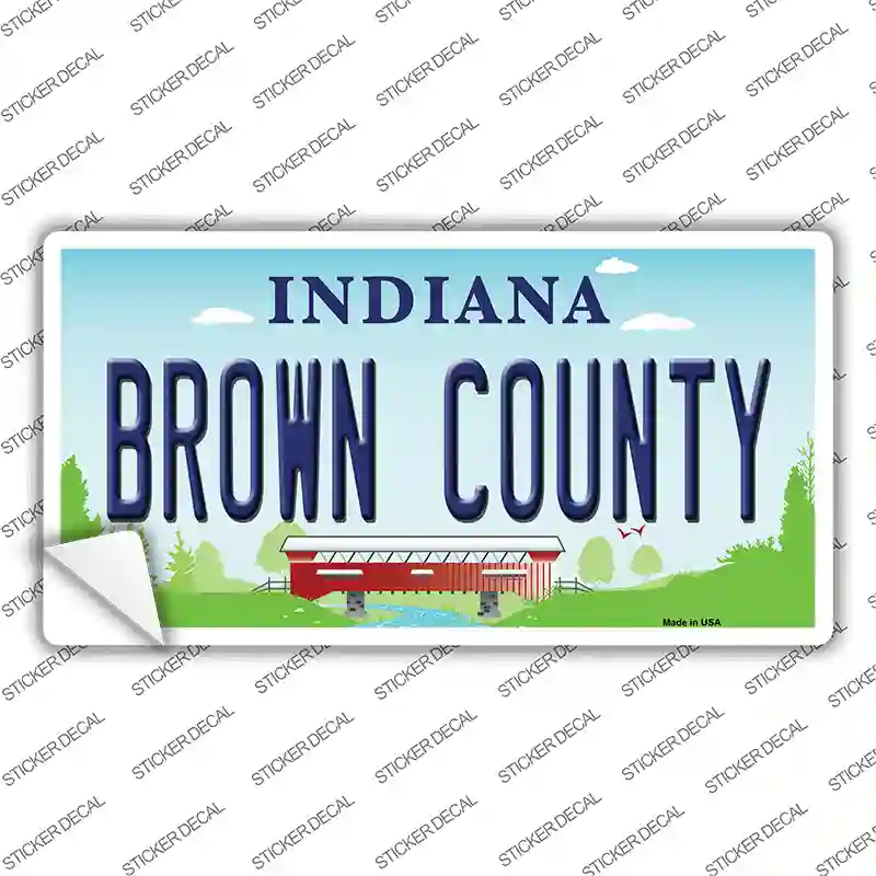 Brown County Indiana Novelty Sticker Decal