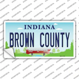 Brown County Indiana Novelty Sticker Decal