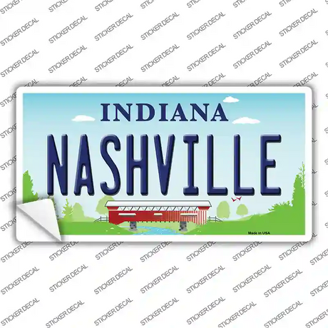 Nashville Indiana Novelty Sticker Decal